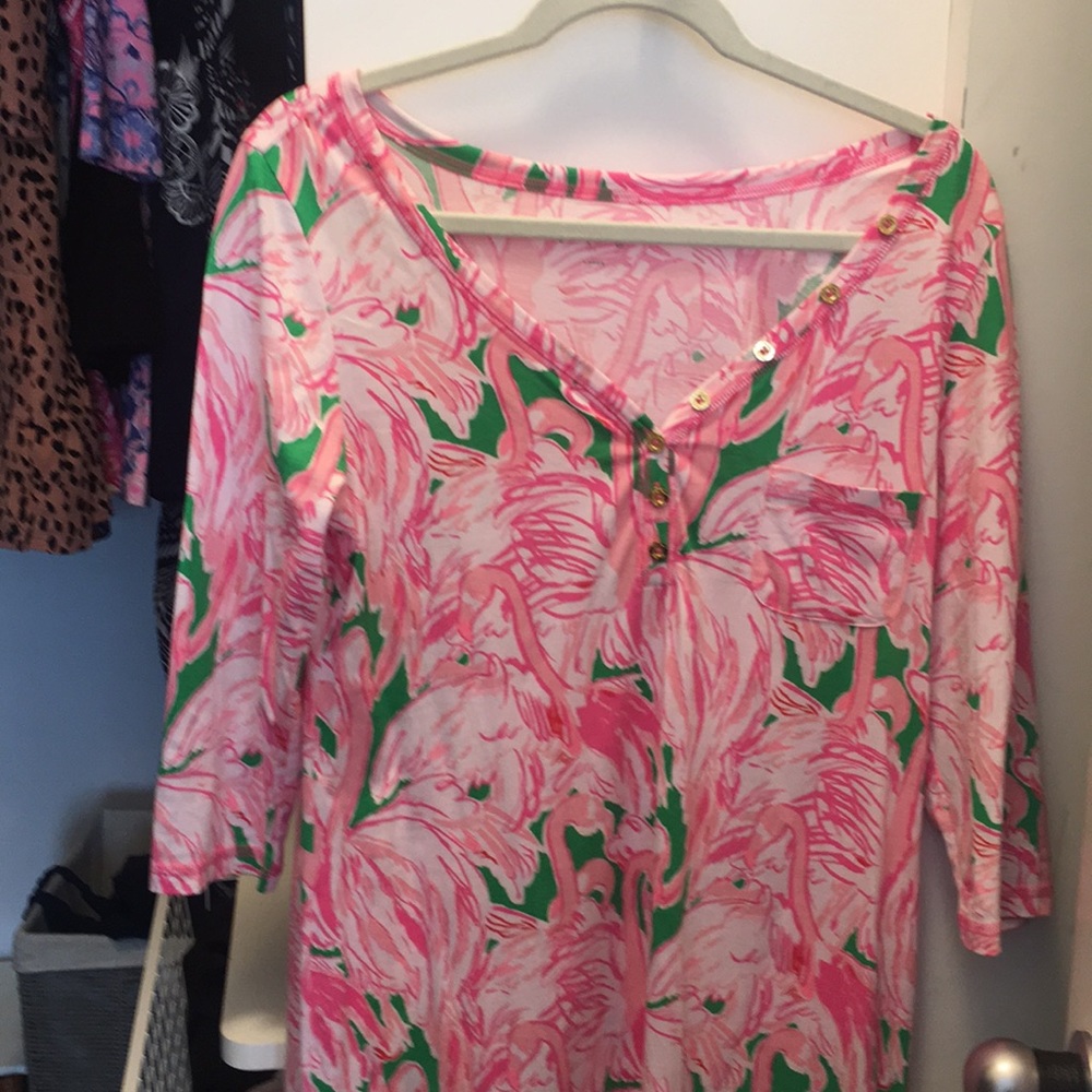 Flamingo Lilly Pulitzer t shirt dress